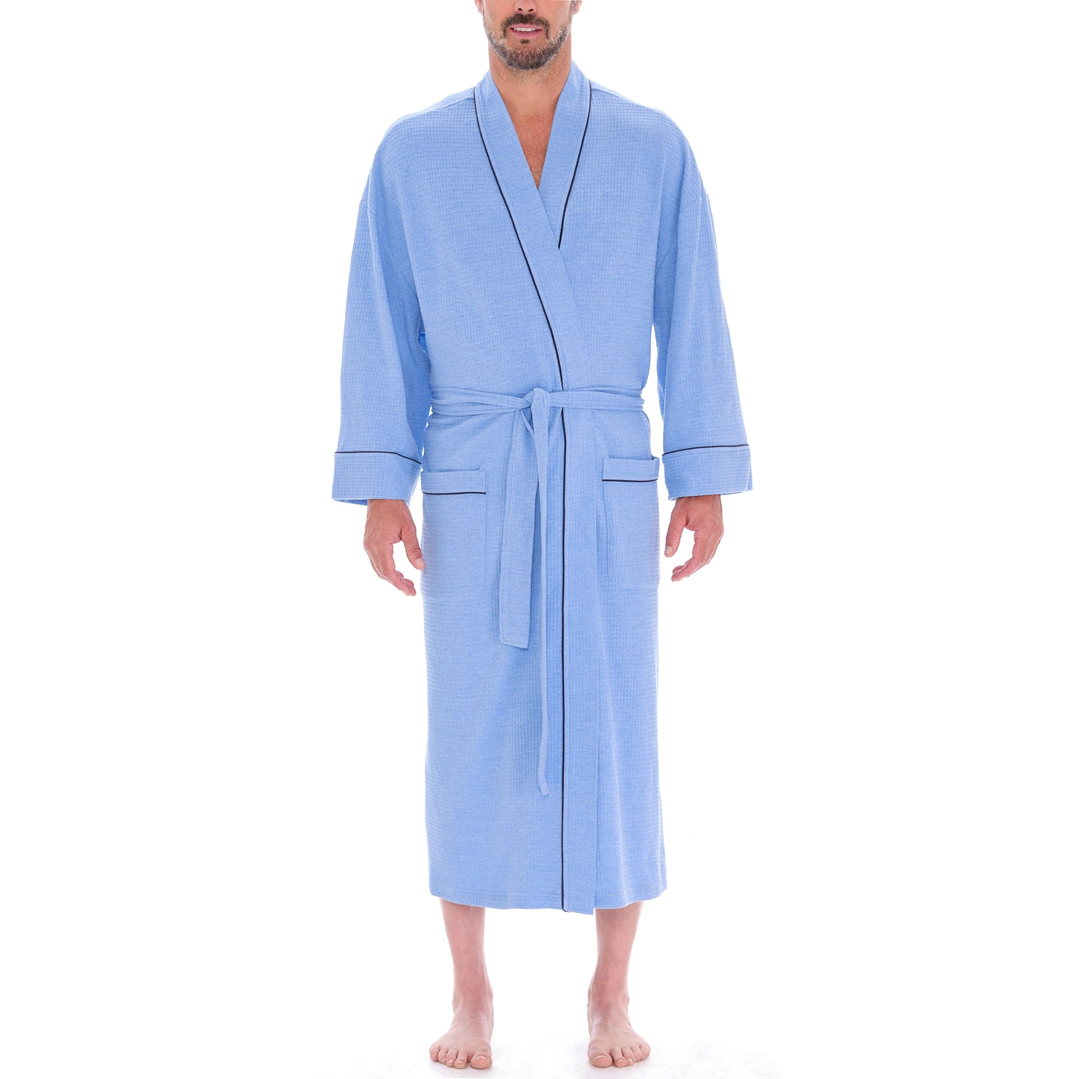 Knit Waffle Kimono Robe