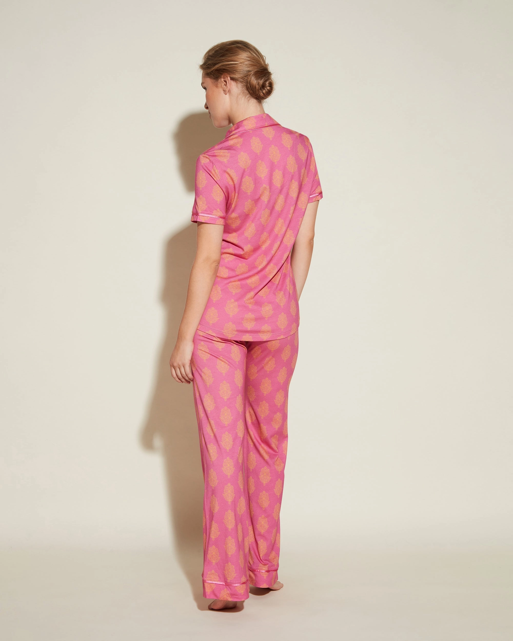 Kurzärmeliges Top & Hose Pyjama-Set