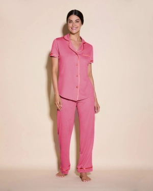 Kurzärmeliges Top & Hose Pyjama-Set