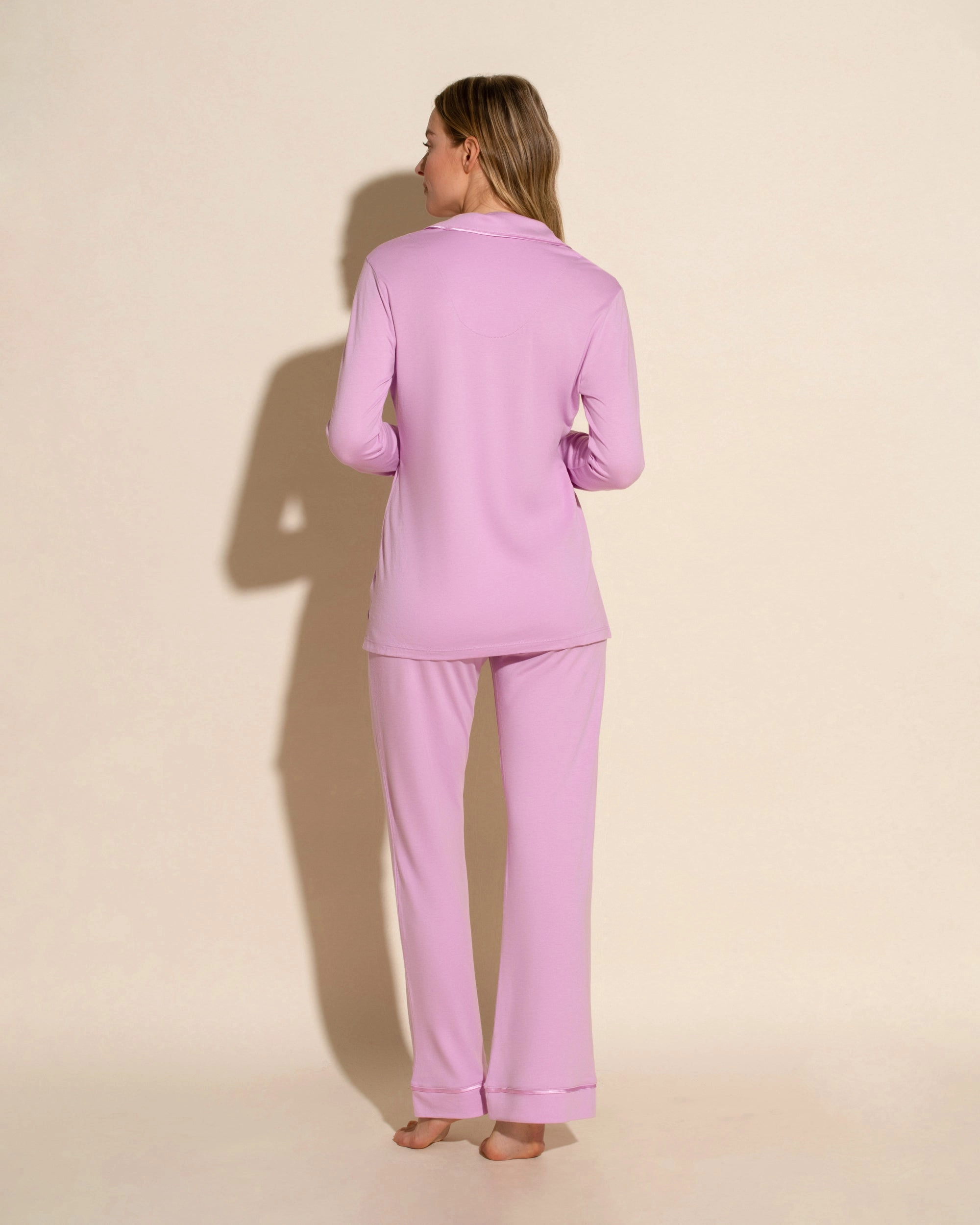 Langärmeliges Top & Boxer Pyjama-Set