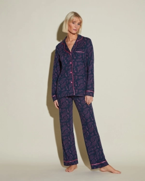 Langärmeliges Top & Hose Pyjama-Set