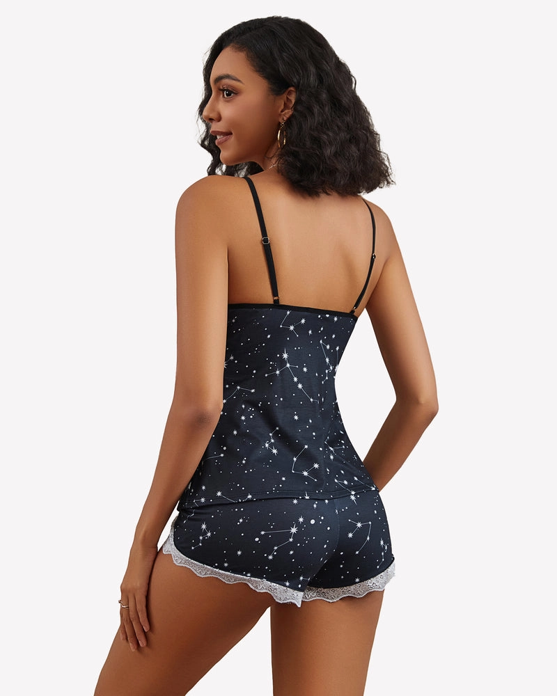 Leopard Pajamas Modal Cami Sleep Set