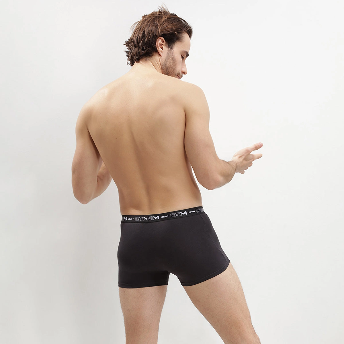 Lot de 2 boxers noirs pour homme Coton Stretch