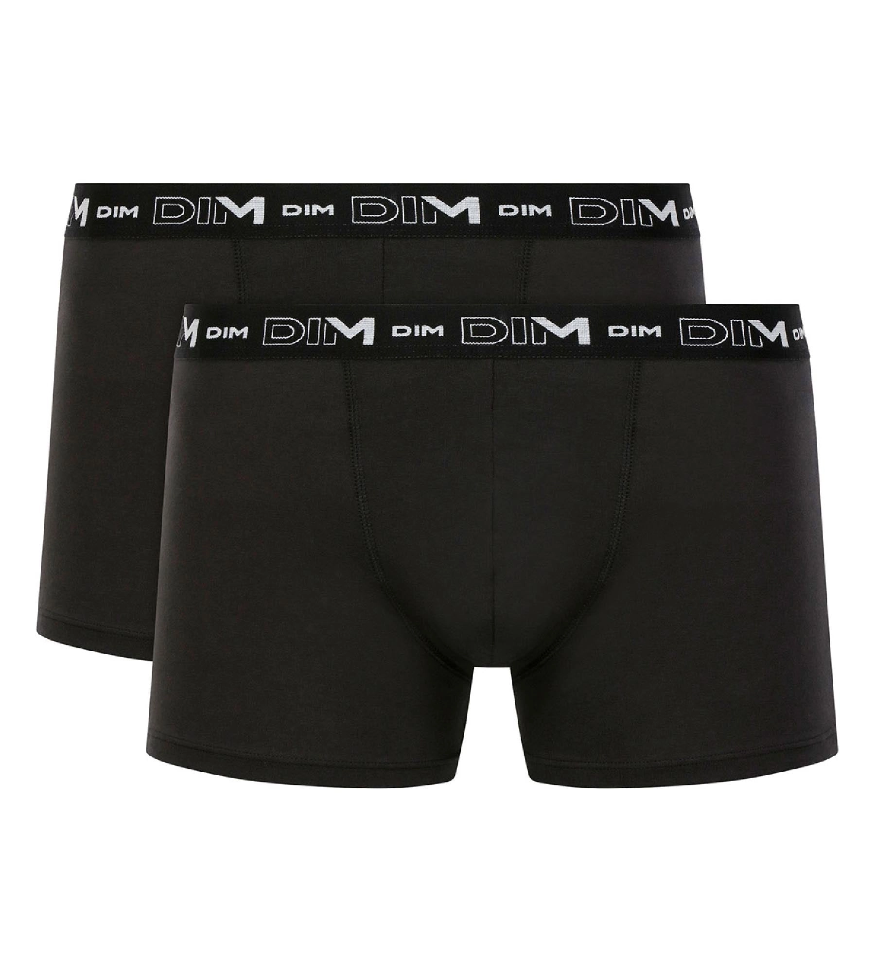 Lot de 2 boxers noirs pour homme Coton Stretch