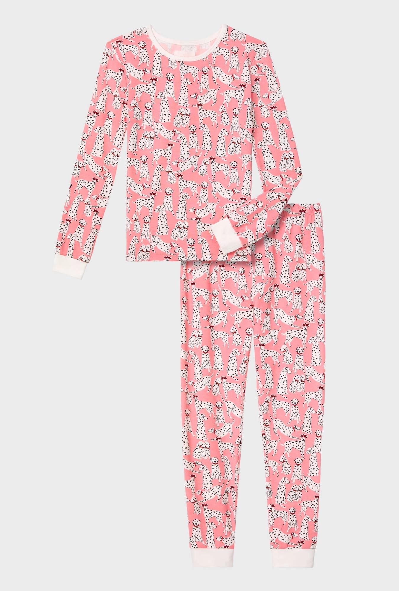 Love Spot Long Sleeve Stretch Jersey Kids PJ Set