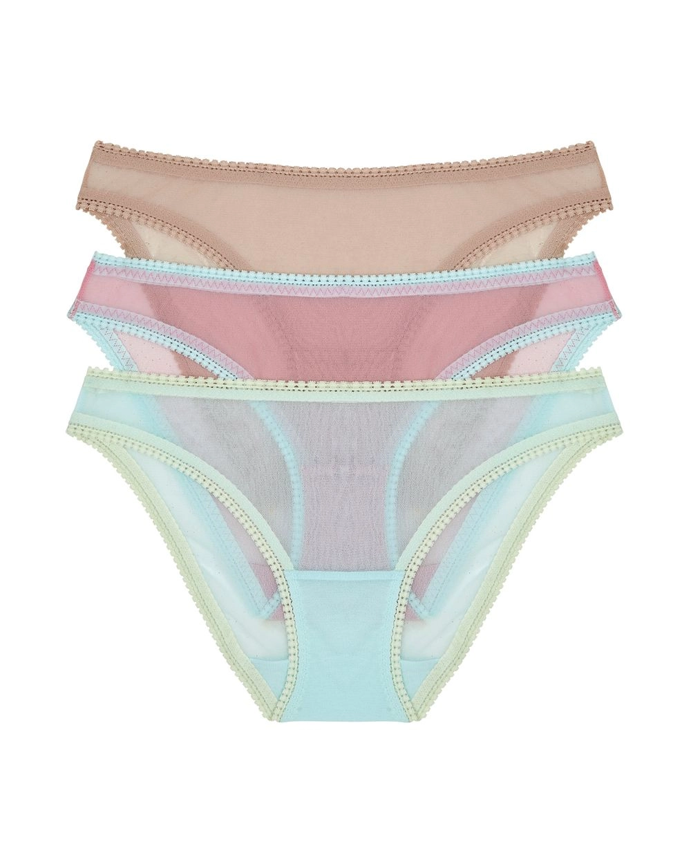 Mesh Hip Bikini 3 Pack