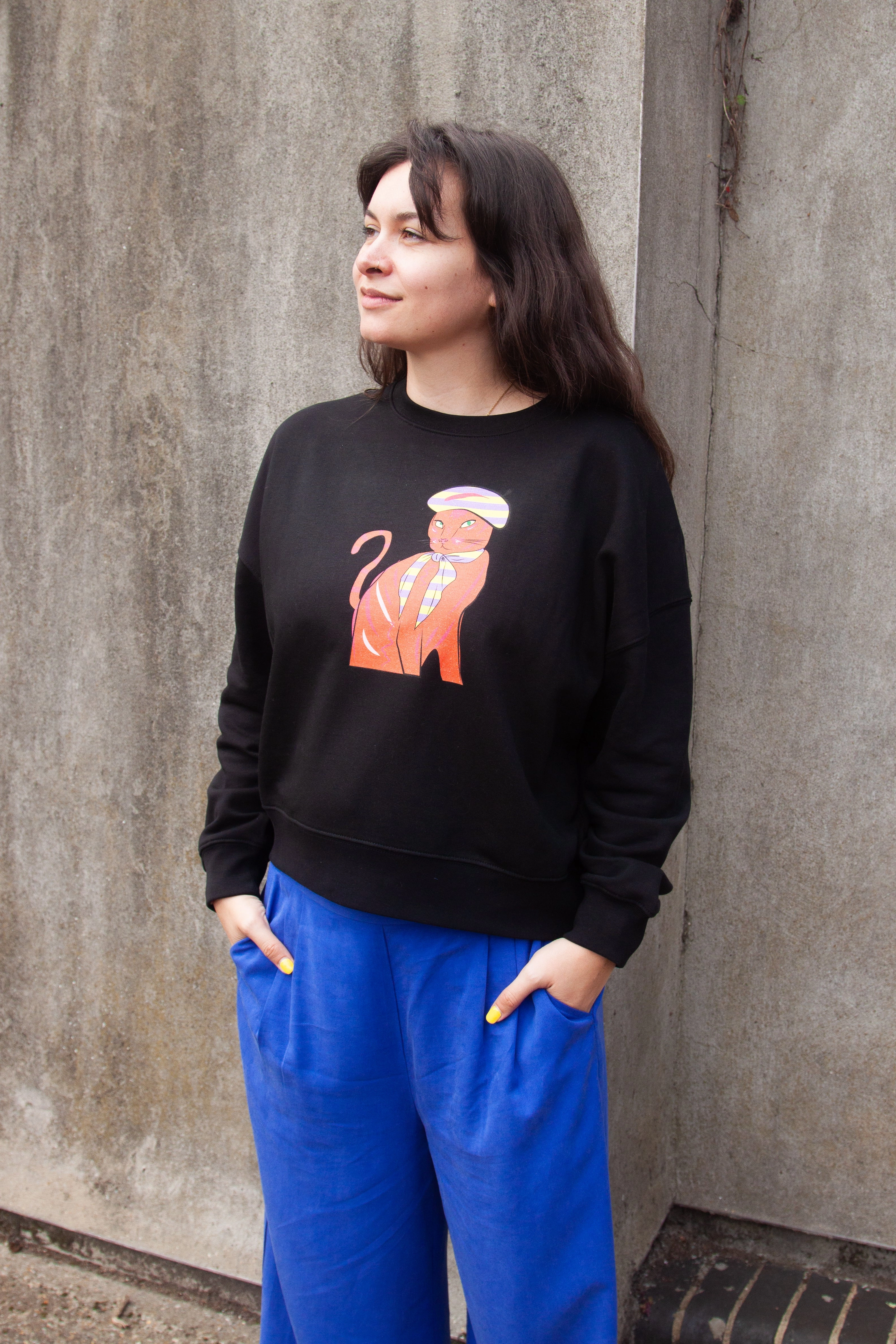 Miss Pompom Sassy Cat Sweatshirt