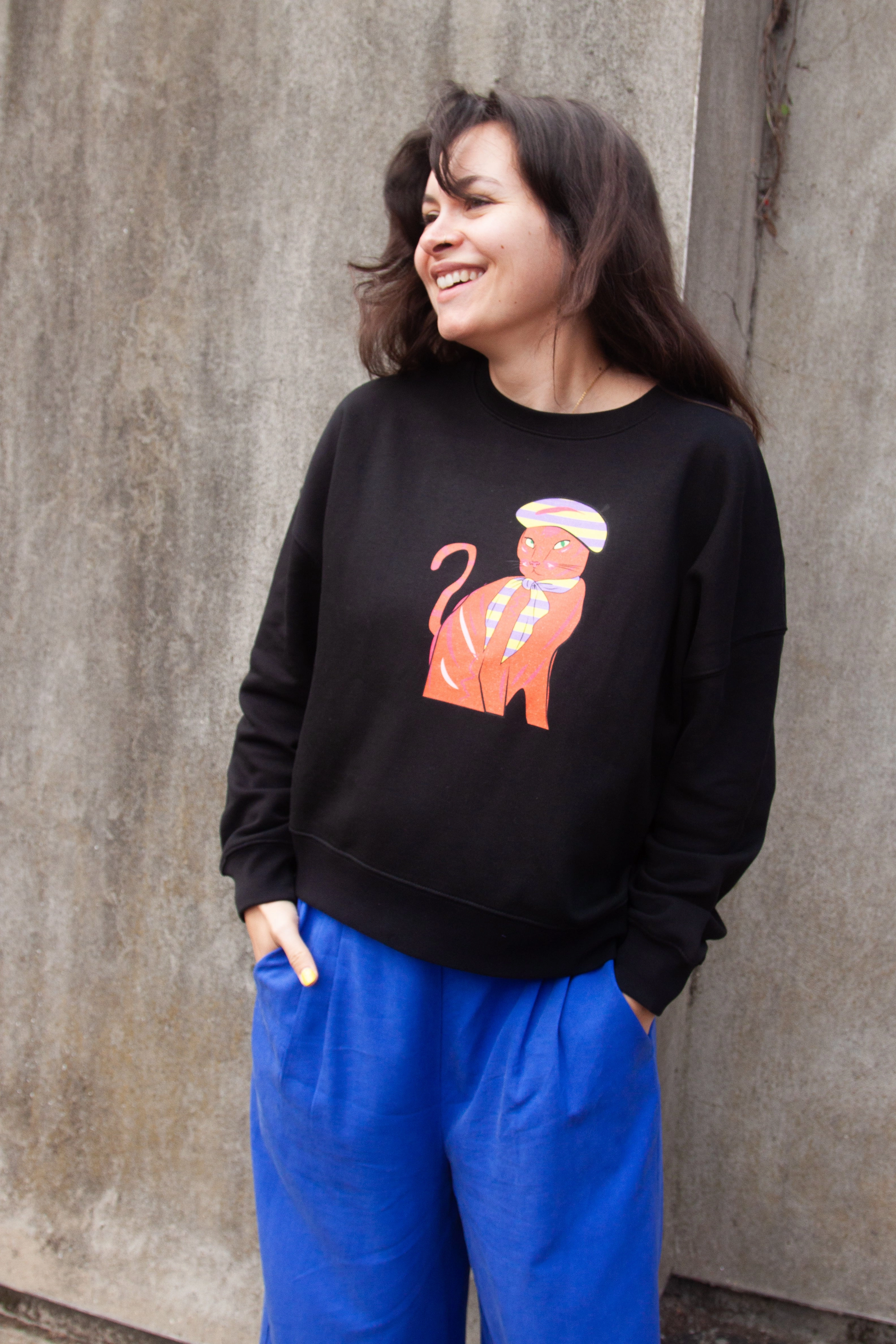 Miss Pompom Sassy Cat Sweatshirt