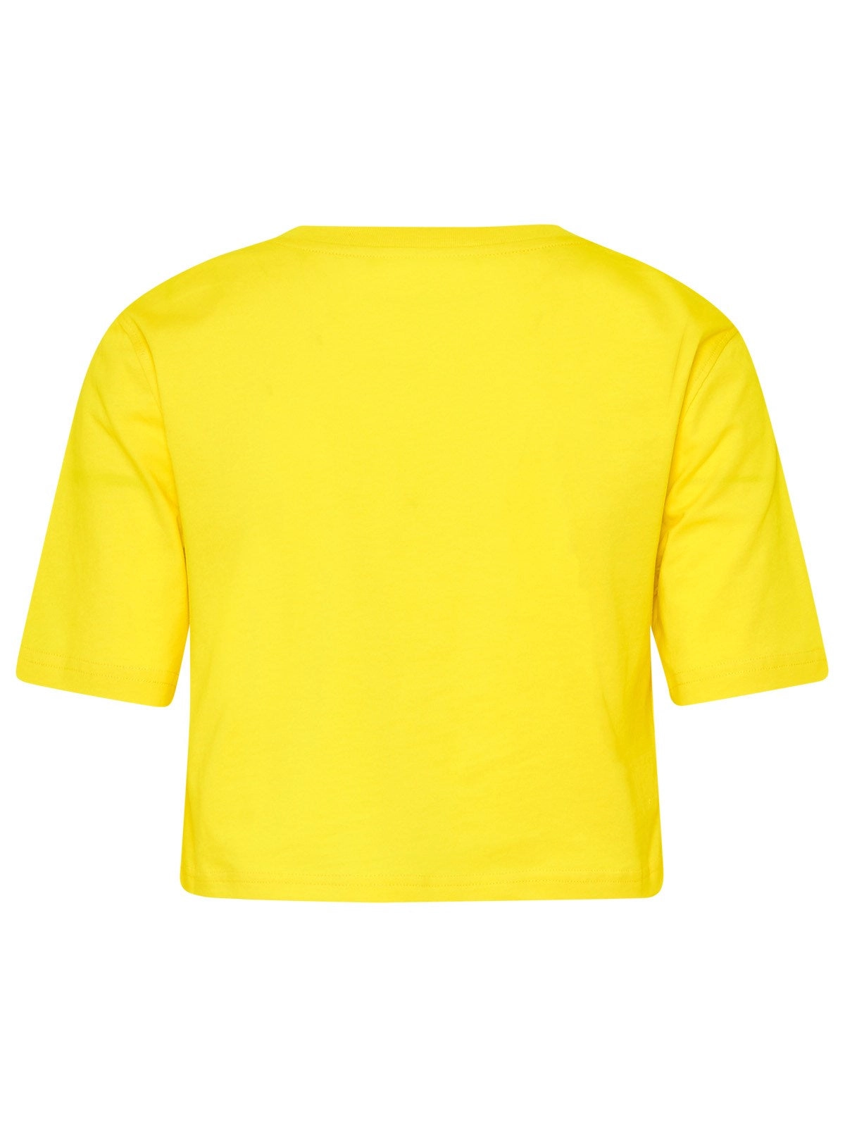 Moschino Logo Printed Crewneck Cropped T-Shirt