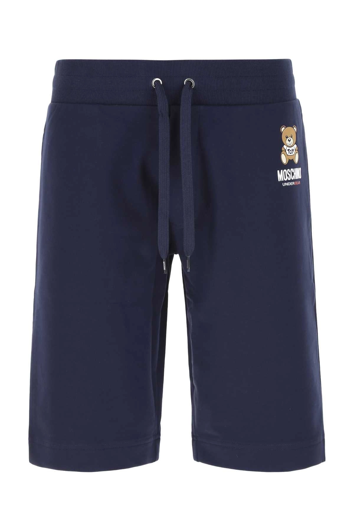Moschino Teddy-Print Drawstring Track Shorts