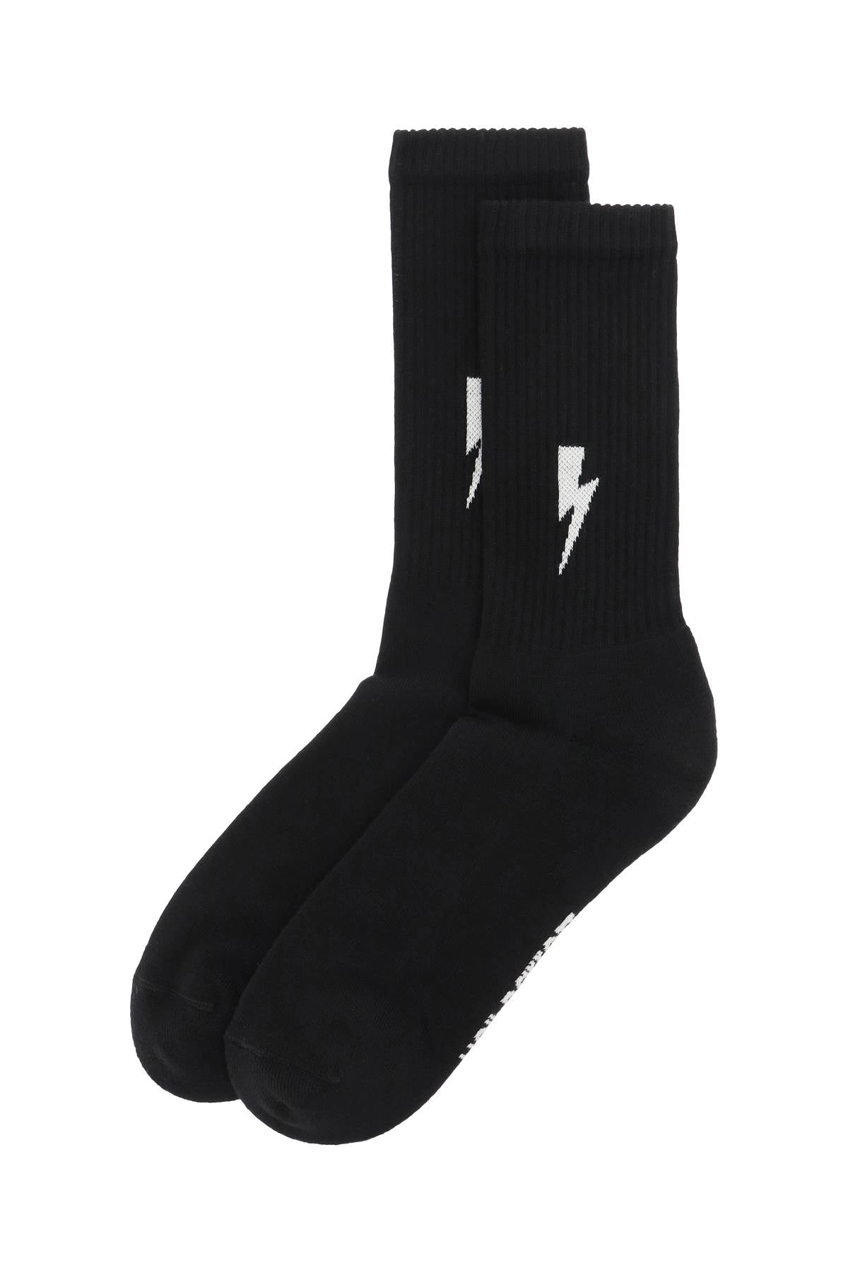 Neil Barrett Logo Intarsia Socks