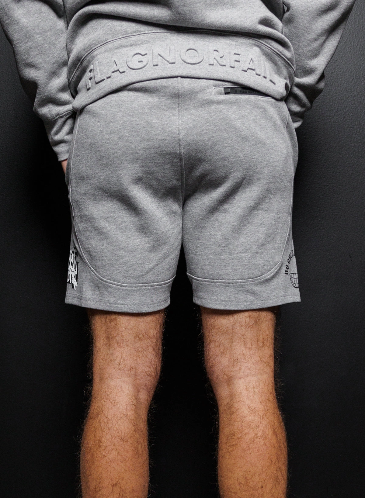NO HANDOUTS STAMP - SWEATSHORTS