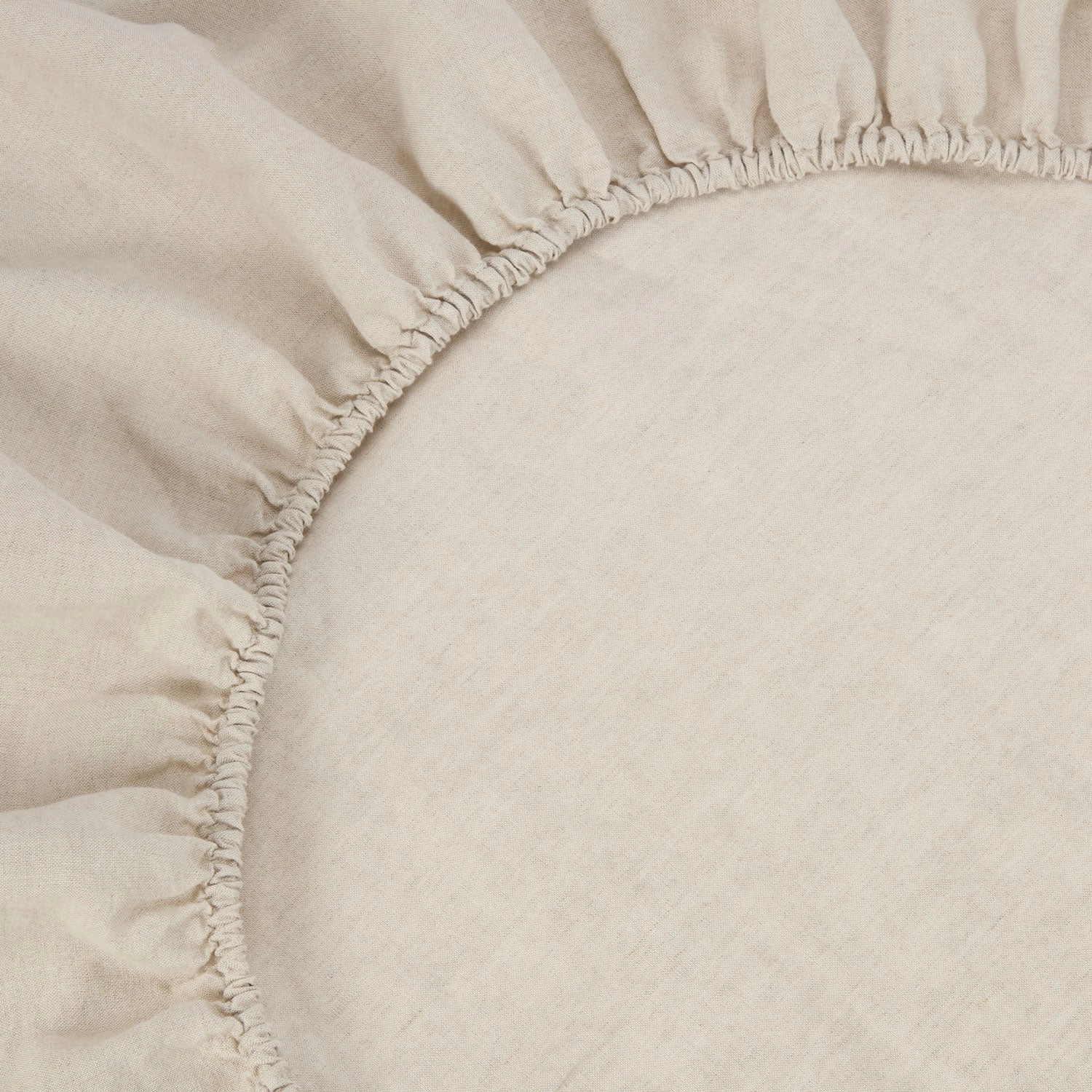 Oatmeal 100% Linen Fitted Sheet