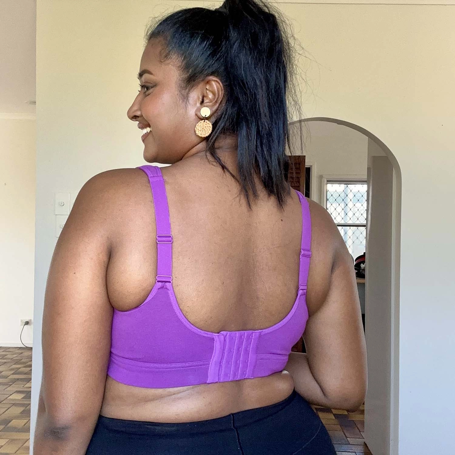 Organic Cotton Bra - Grape Escape