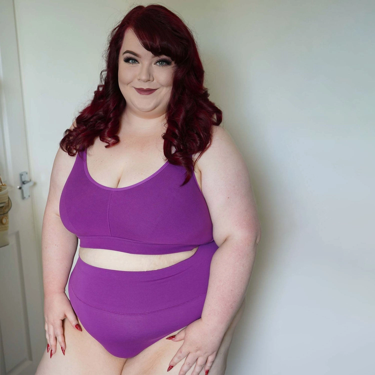 Organic Cotton Bra - Grape Escape