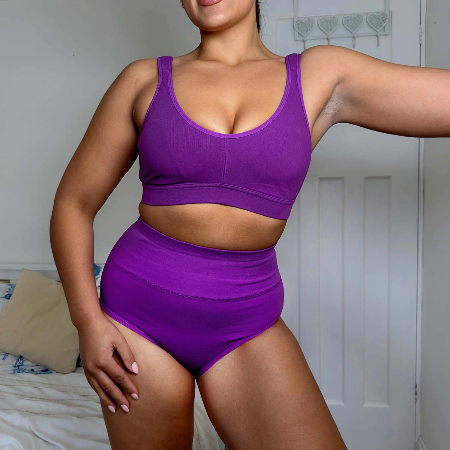 Organic Cotton Bra - Grape Escape