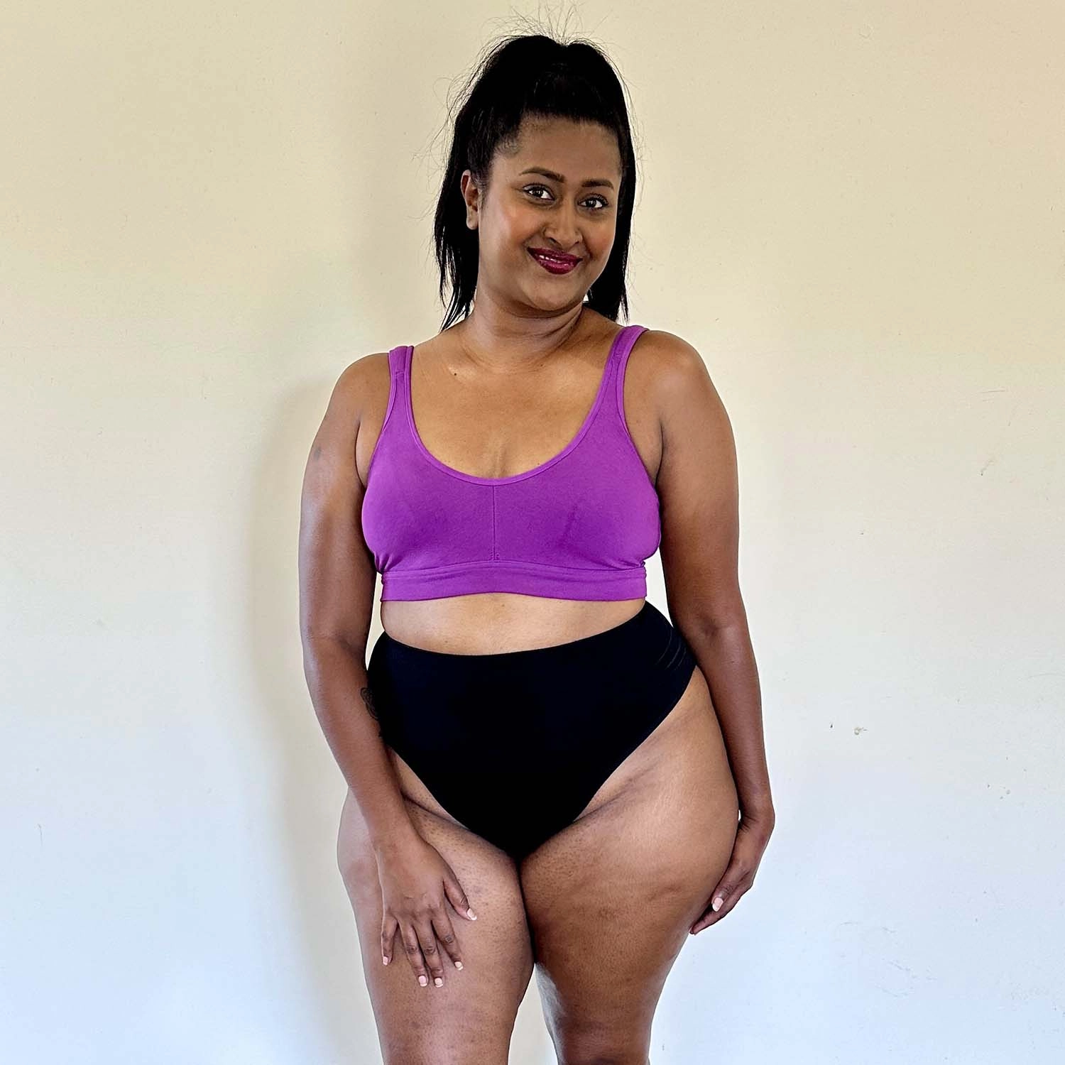 Organic Cotton Bra - Grape Escape