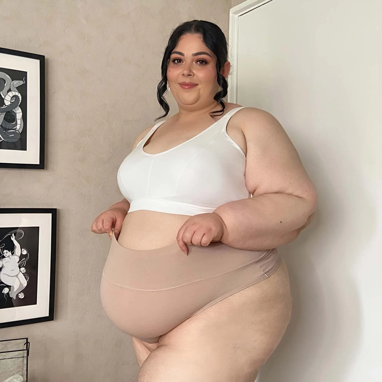 Organic Cotton Bra - White