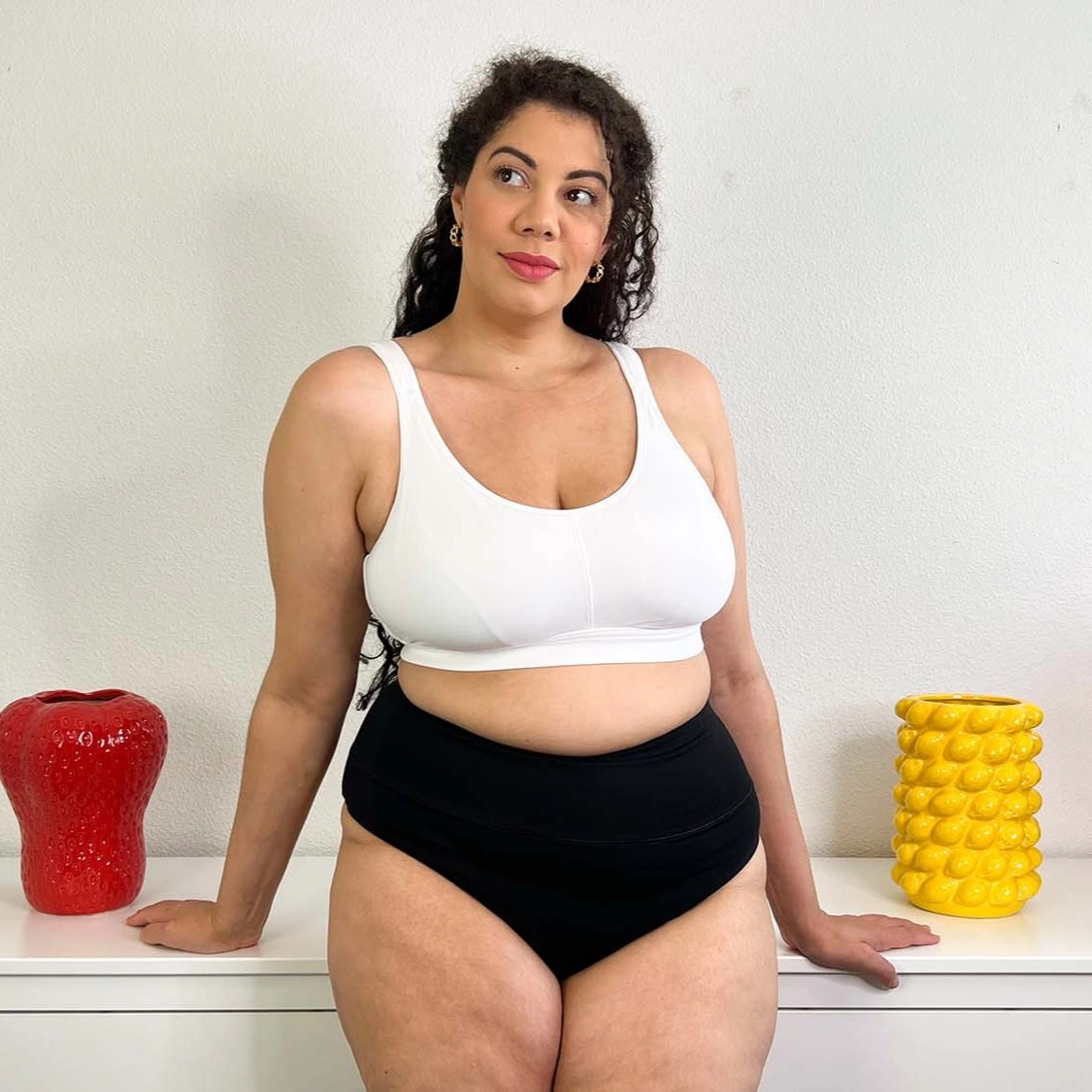 Organic Cotton Bra - White