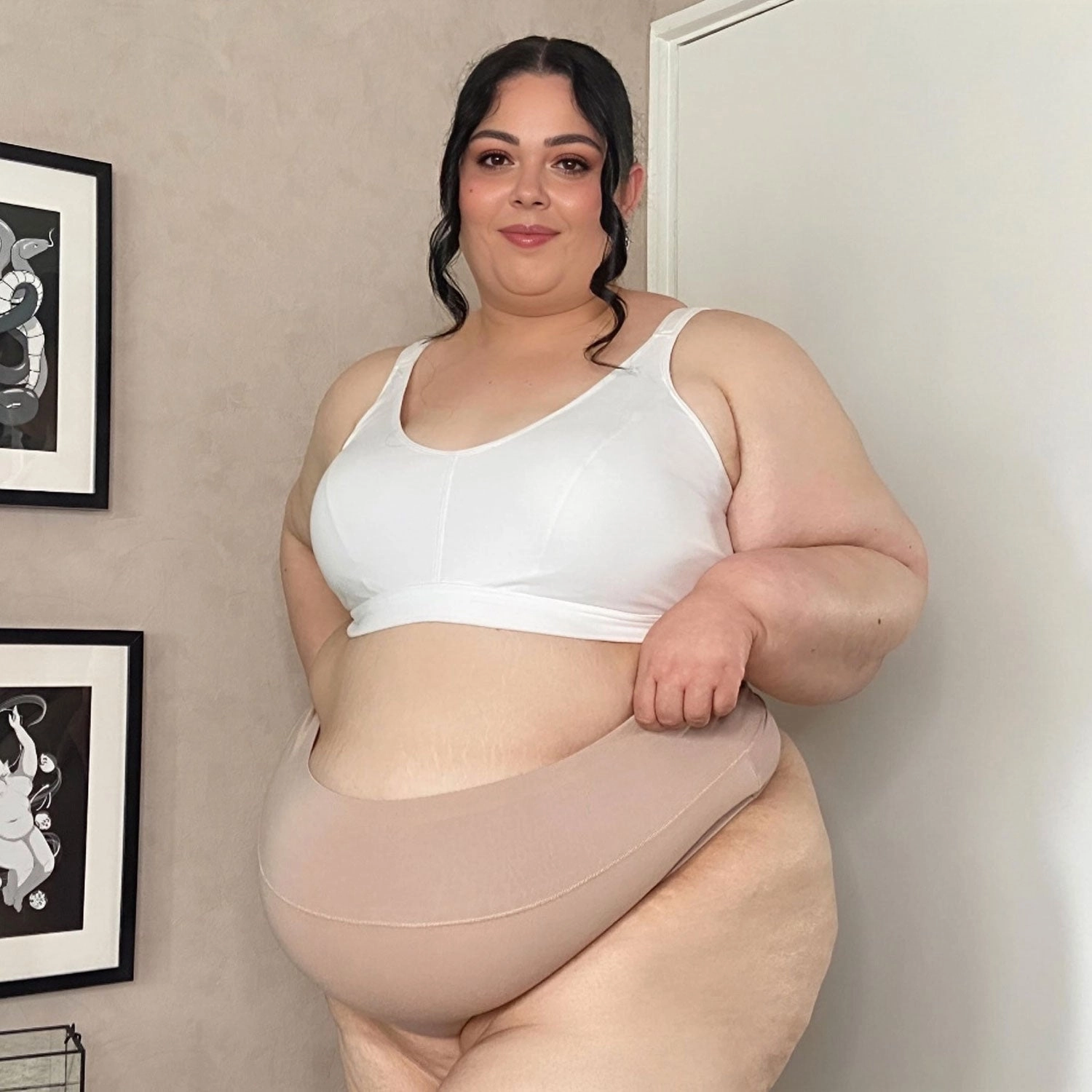 Organic Cotton Bra - White