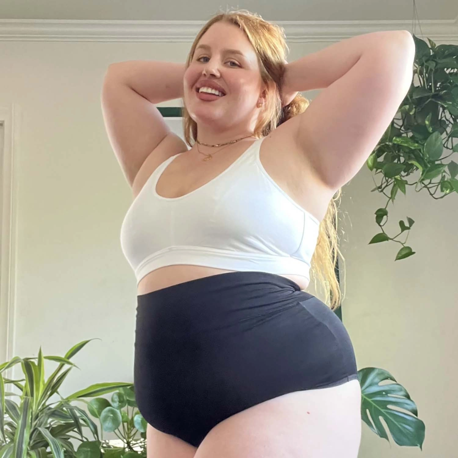 Organic Cotton Bra - White