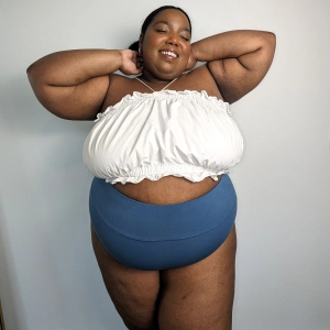Organic Cotton Full Brief Panties - Denim