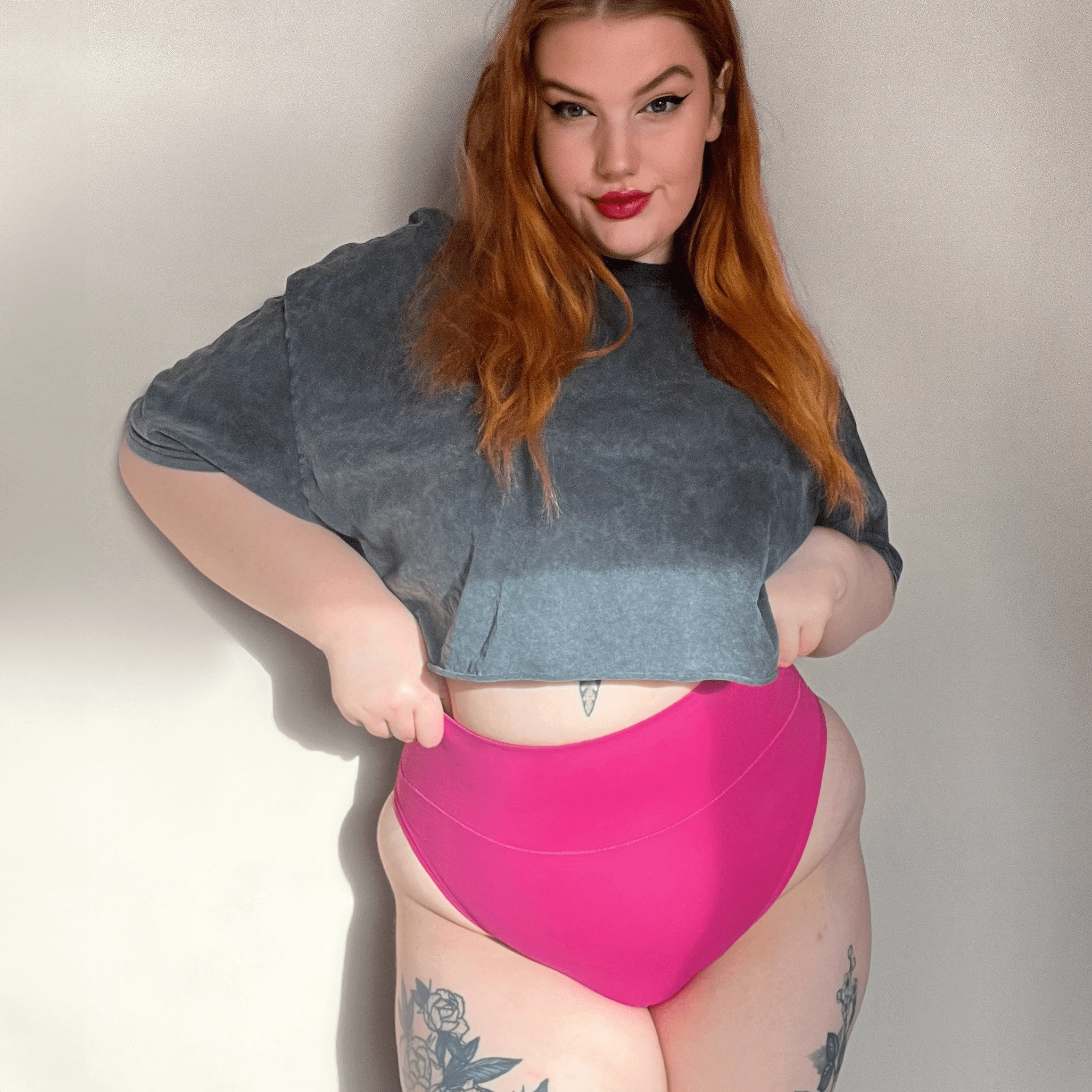 Organic Cotton Super High Leg Panties - Barbara