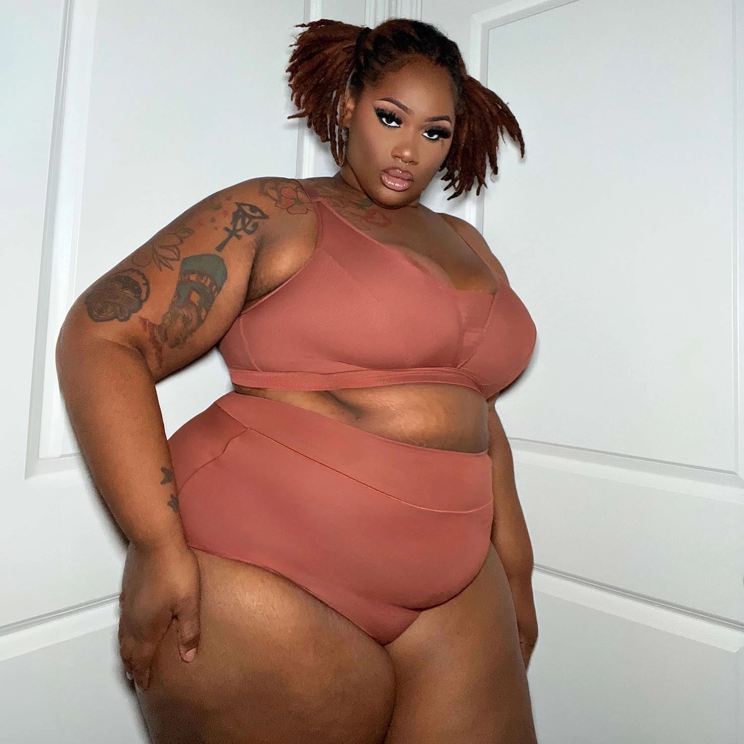 Organic Cotton Super High Waist Panties - Root Beer