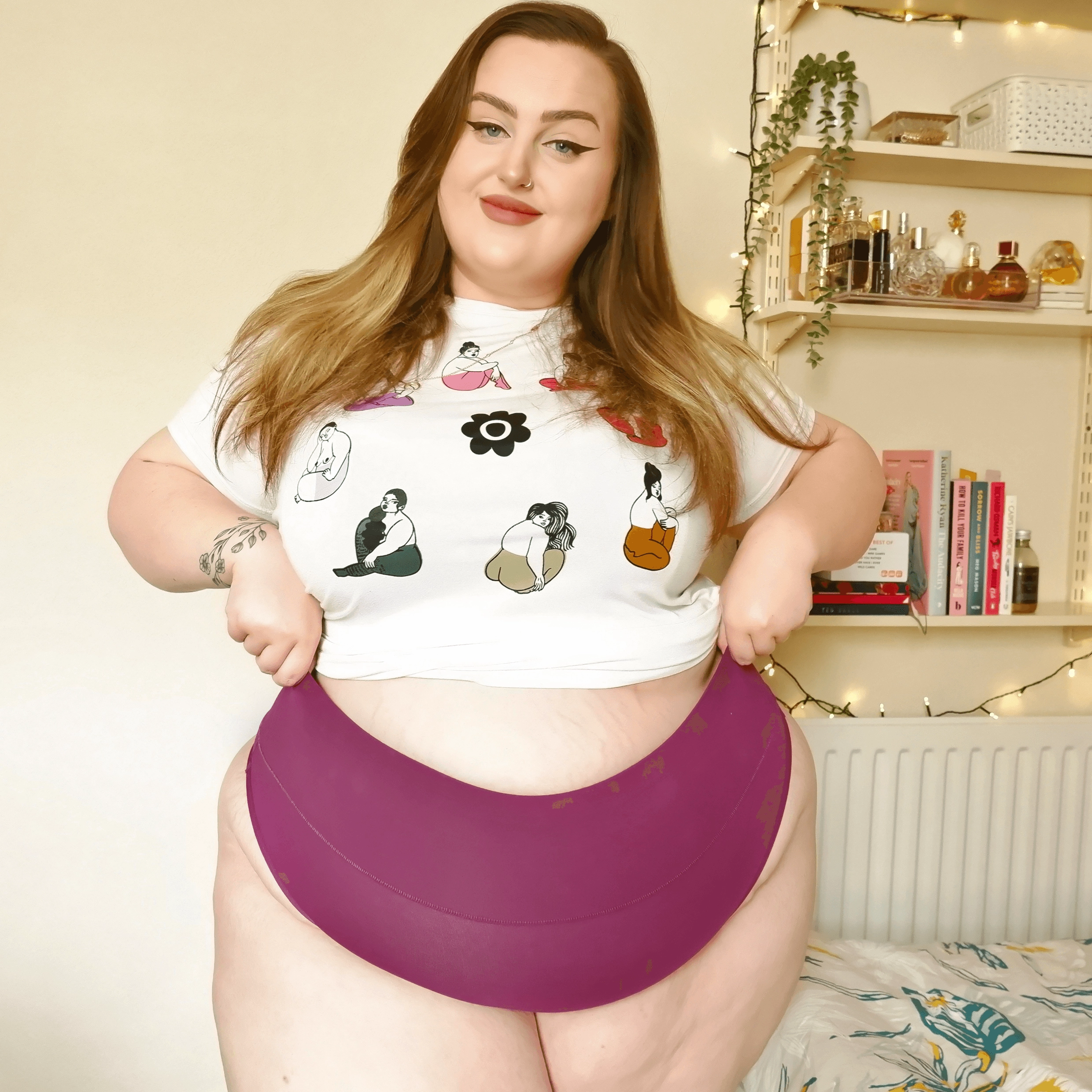 Organic Cotton Thong - Figgy Pudding