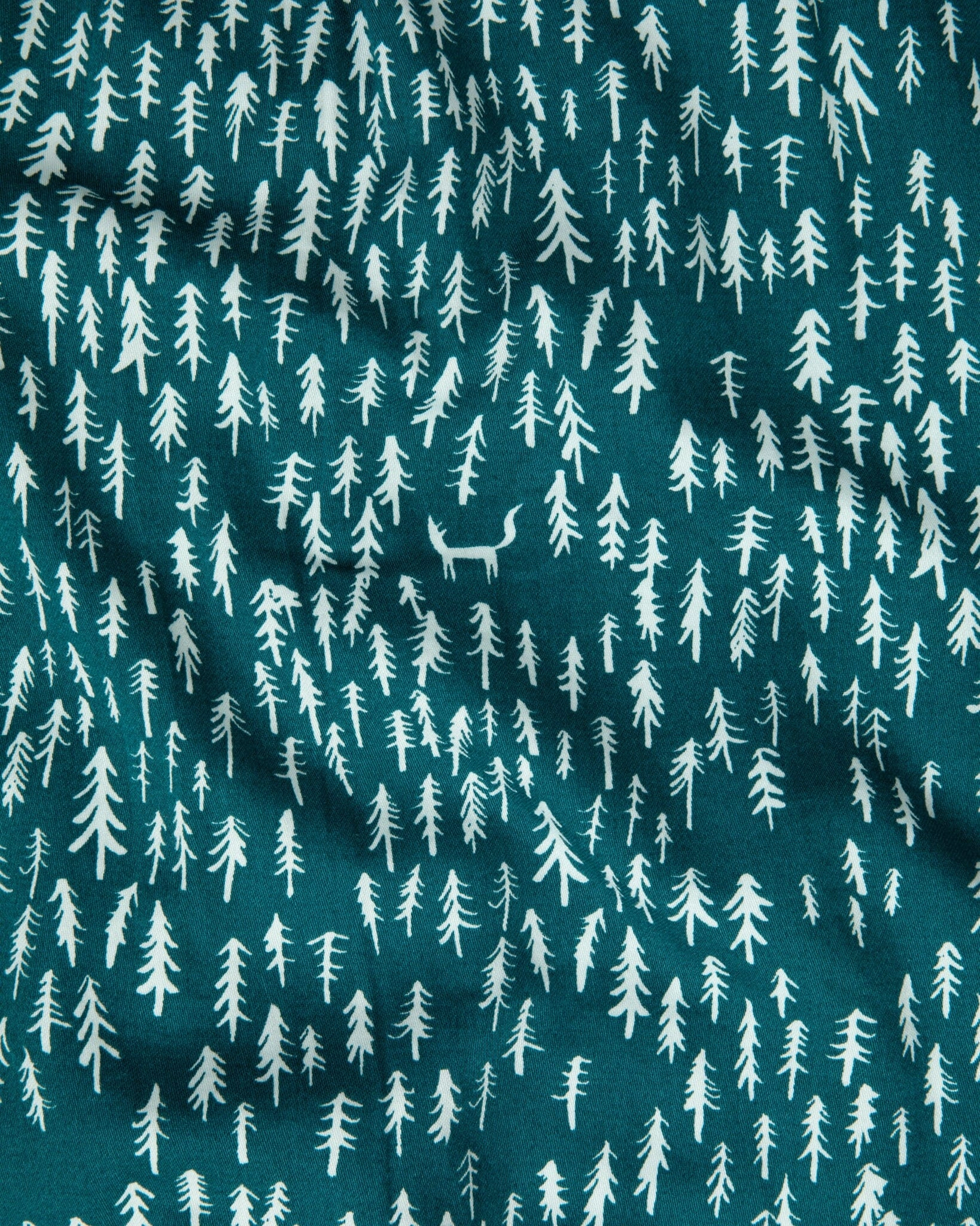 Organic Cotton Twill Green Pyjama Bottoms, Treetops and Tales