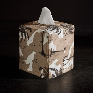 Palm Camo Tissue Box Cover - Desert