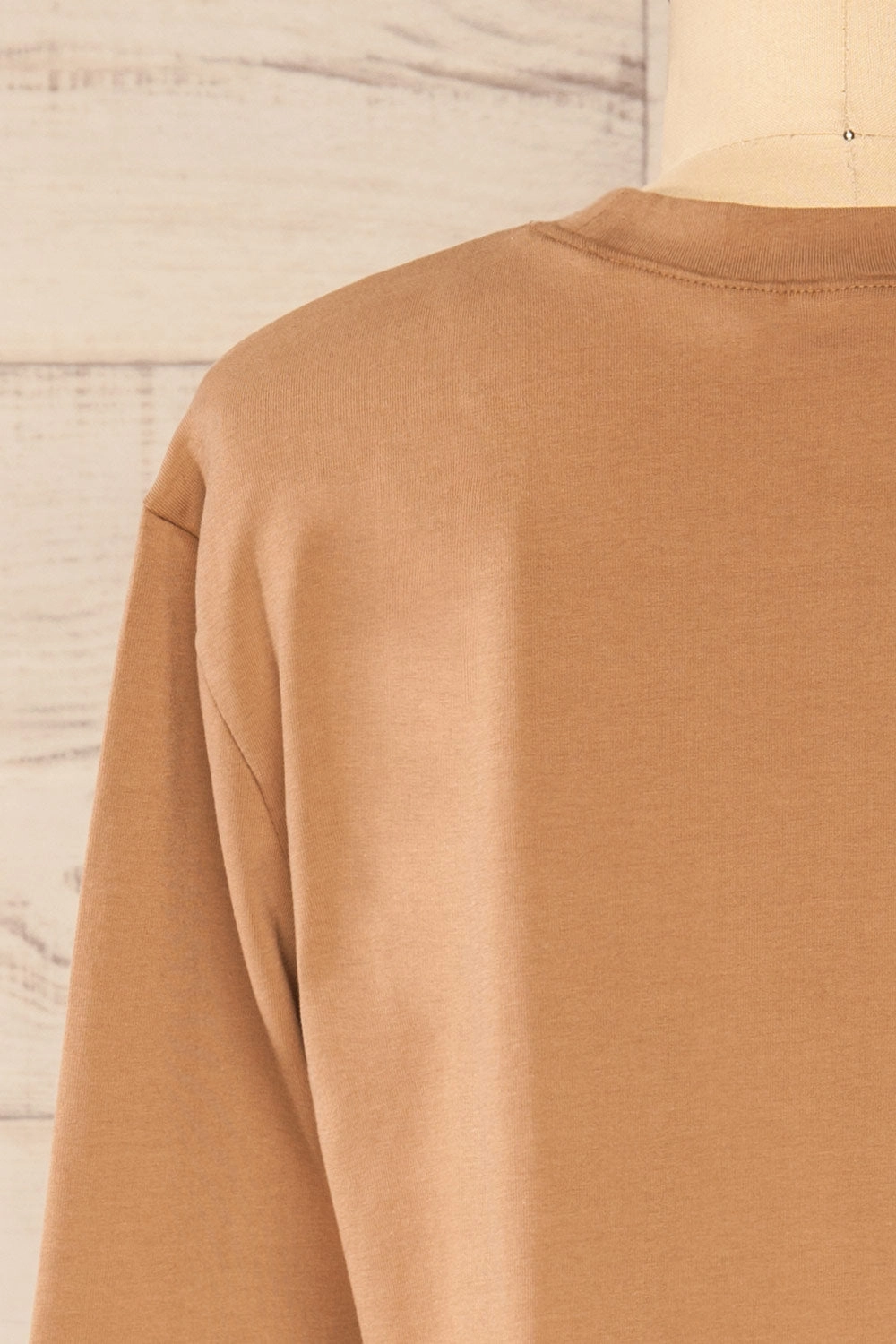 Pato Taupe | Long Sleeve Crop Top