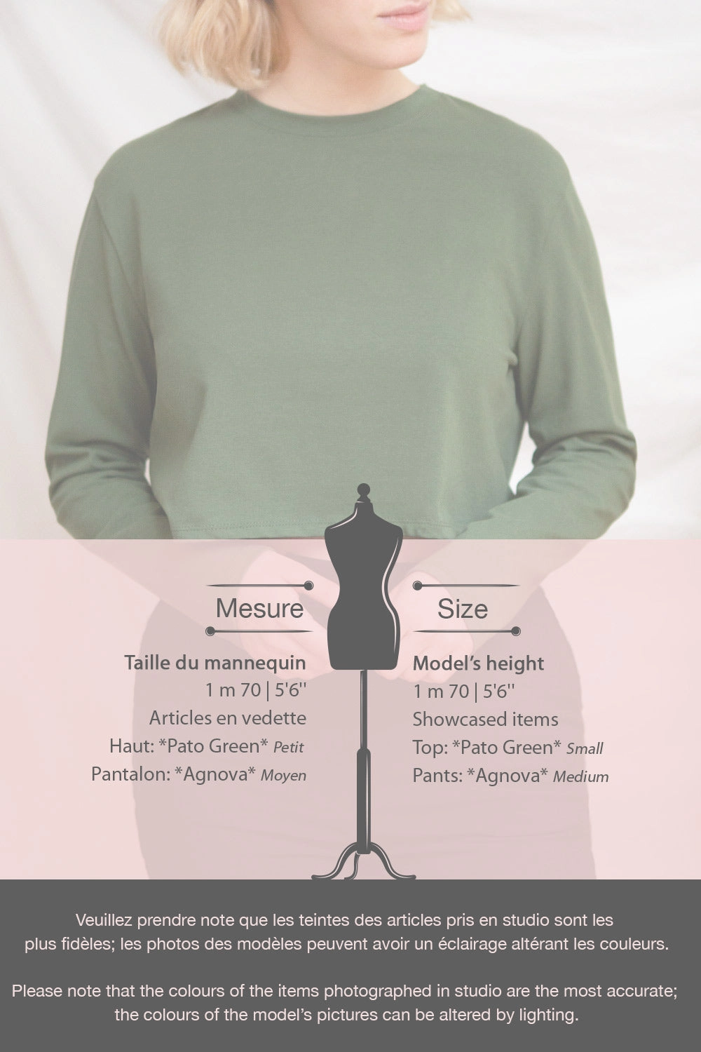 Pato Taupe | Long Sleeve Crop Top