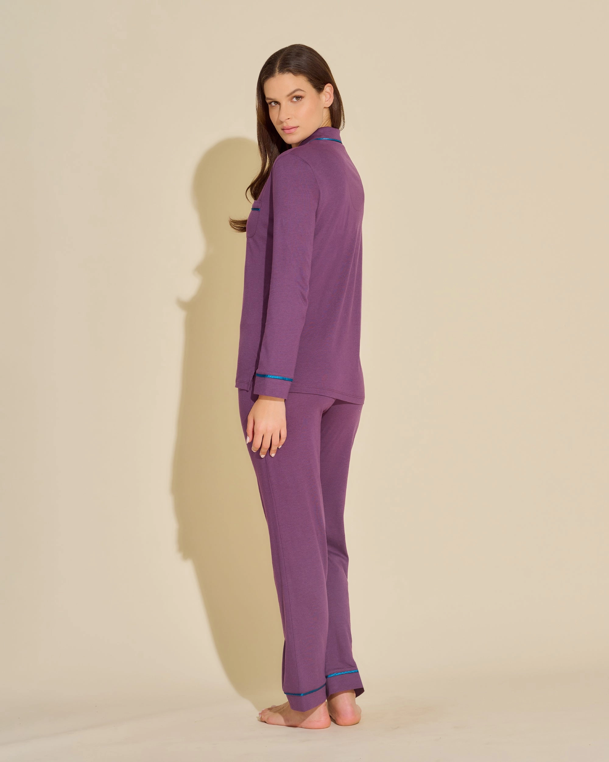Pigiama Con Top A Maniche Lunghe E Pantaloni
