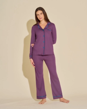 Pigiama Con Top A Maniche Lunghe E Pantaloni