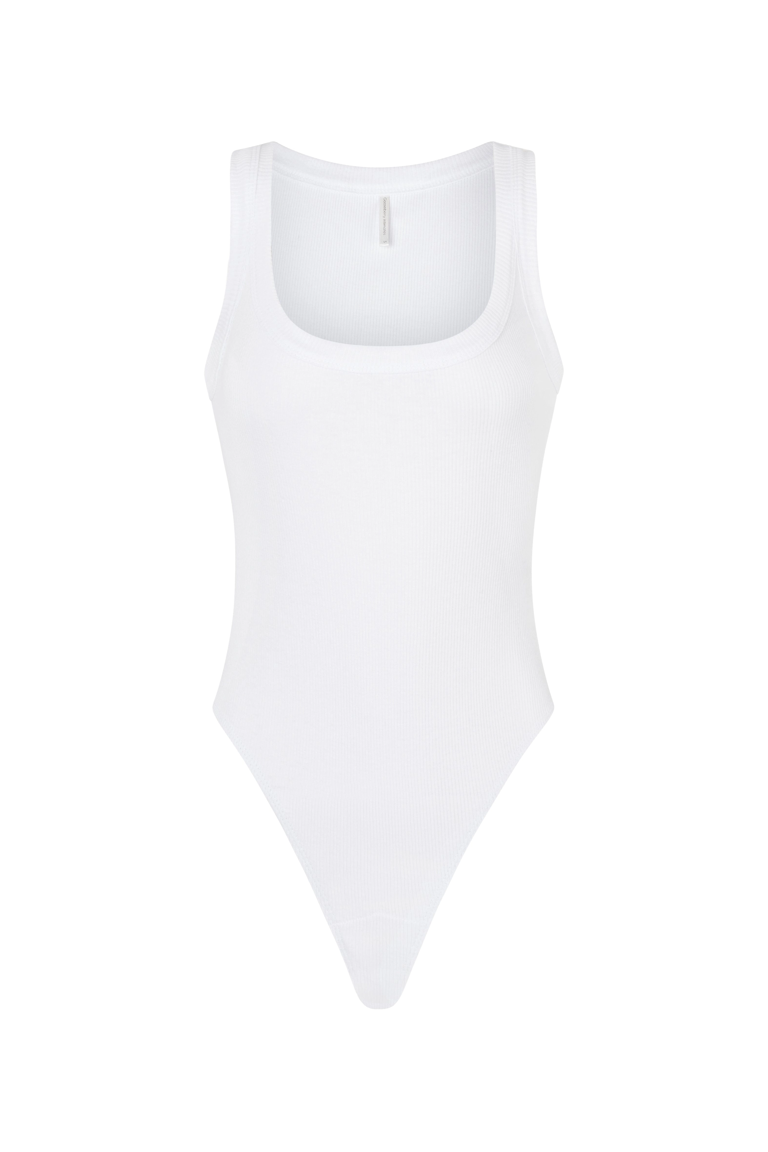 Rib Bodysuit Grey