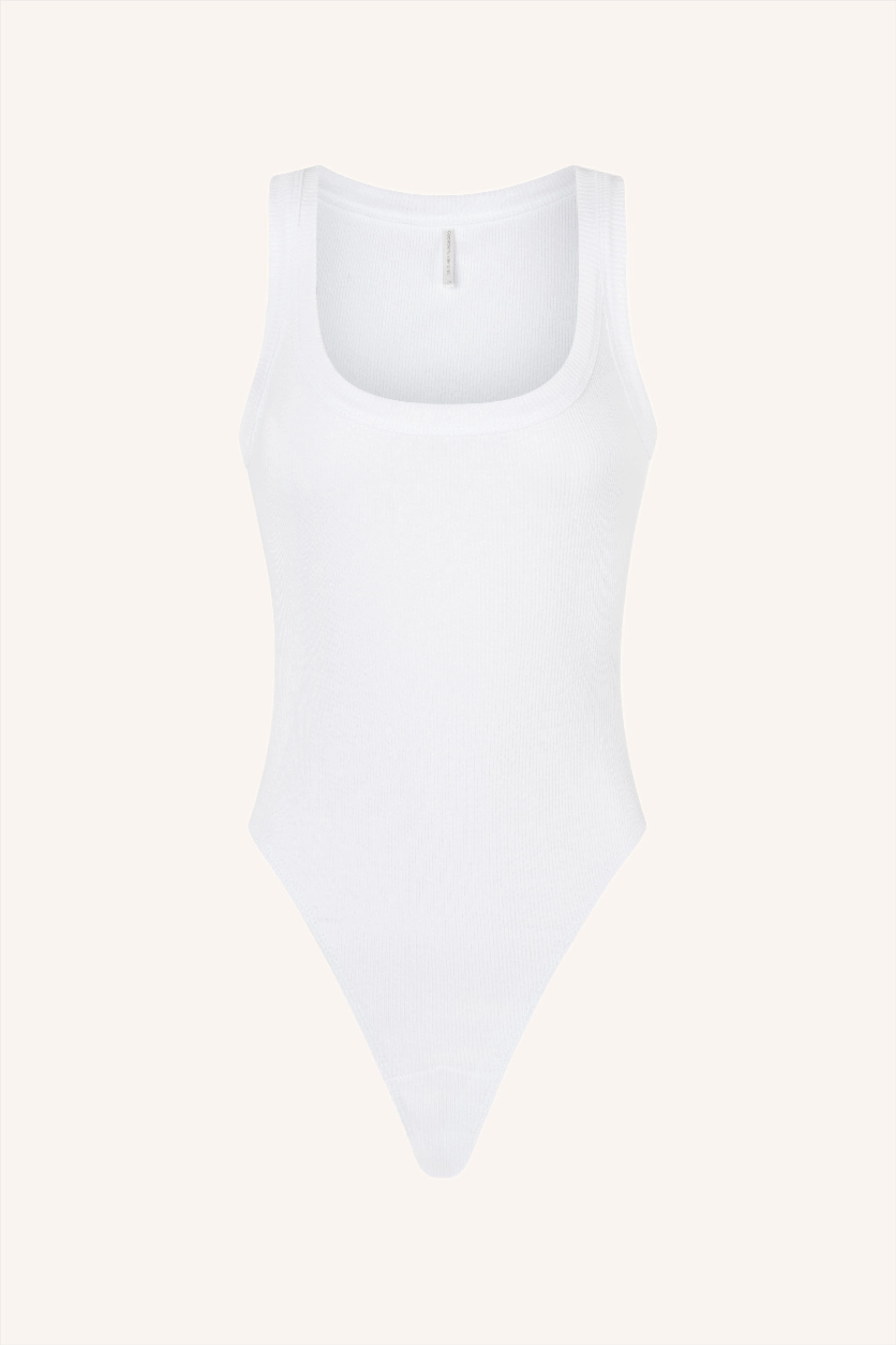 Rib Bodysuit White