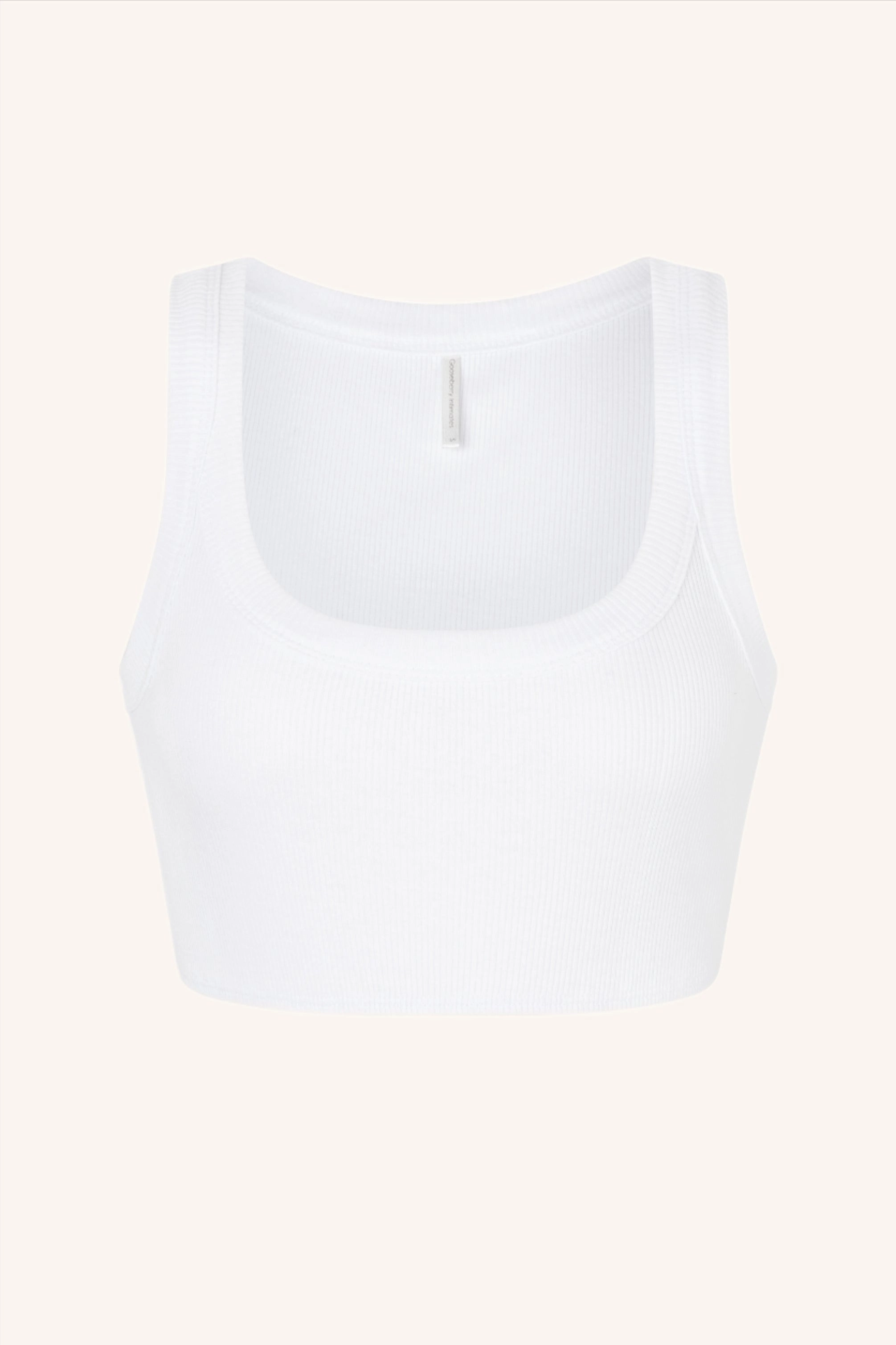 Rib Crop White
