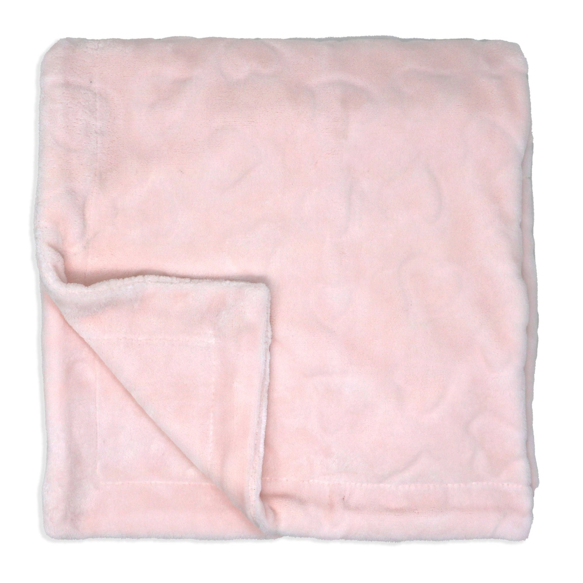 Sculpted Fleece Blanket - Hearts - Pink