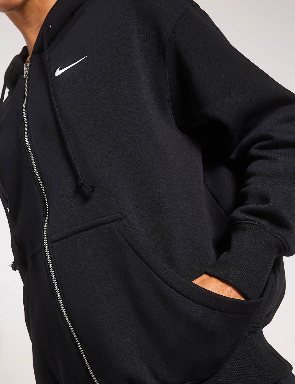 Sportswear Phoenix Fleece Oversized Hoodie - Black/Sail
