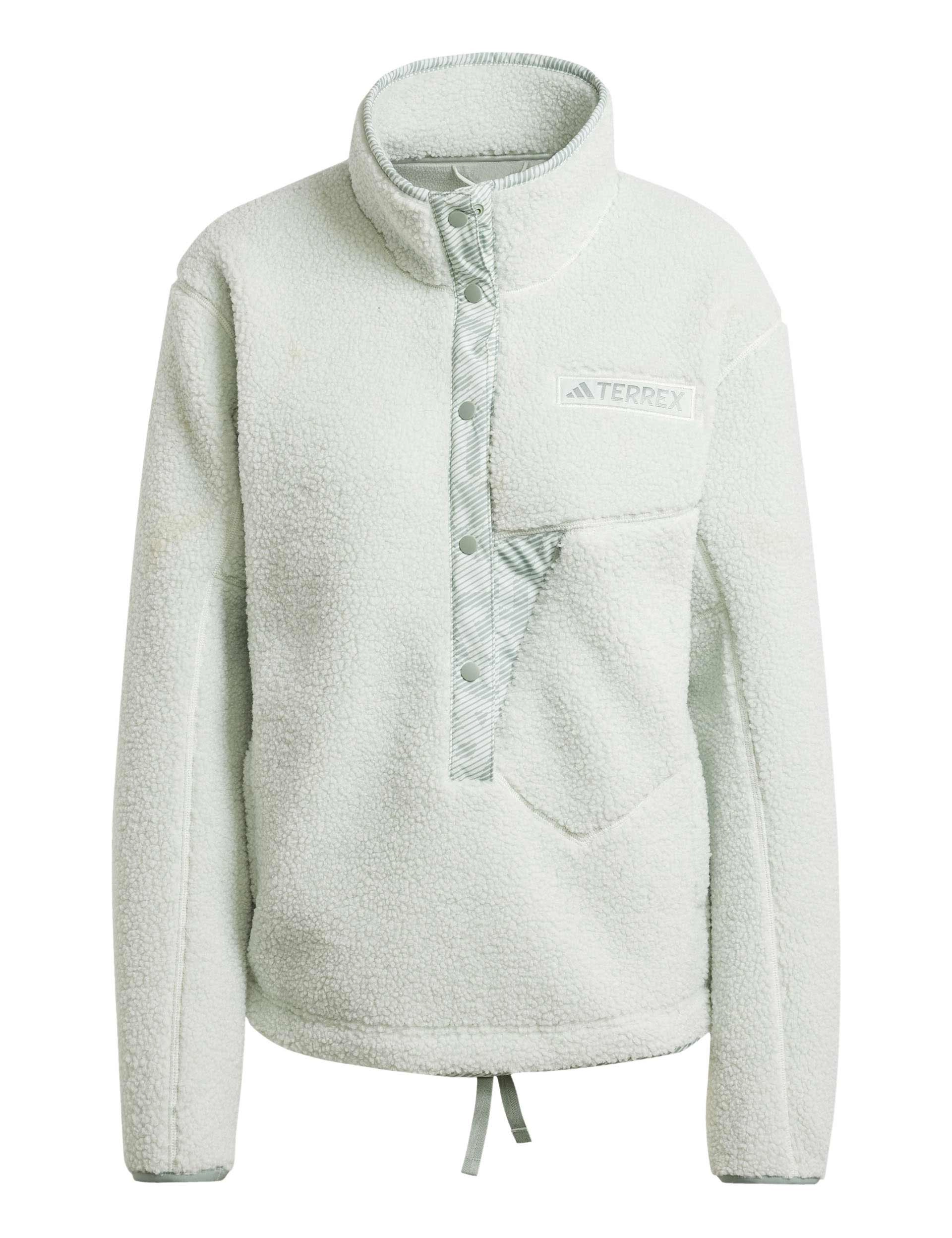 Terrex Xploric High Pile Fleece Pullover Sweatshirt - Linen Green