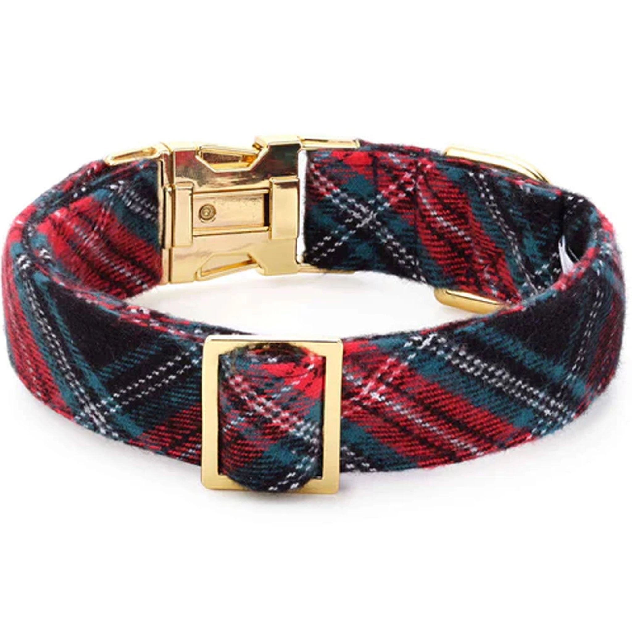 The Foggy Dog Collar - Georgia Plaid