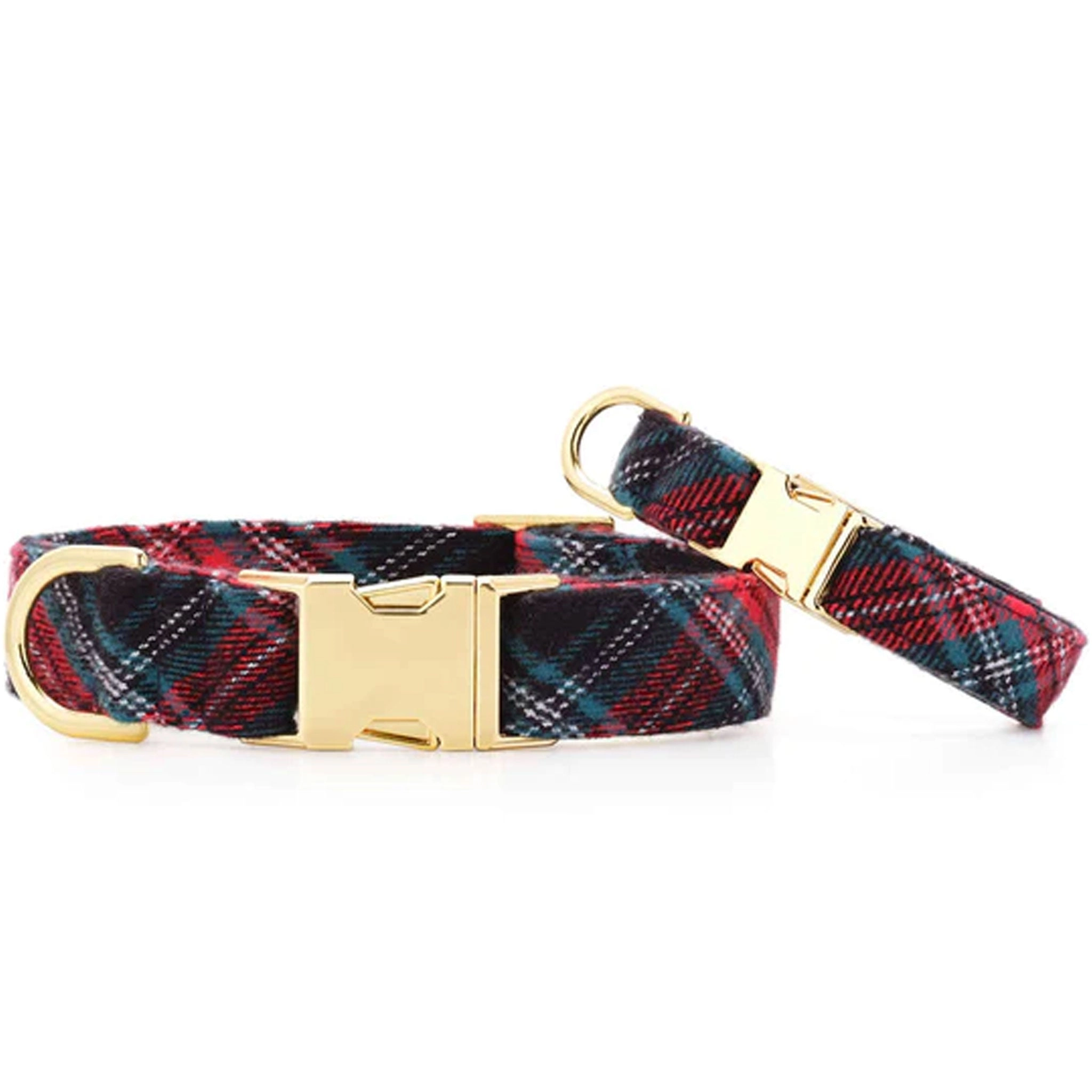 The Foggy Dog Collar - Georgia Plaid