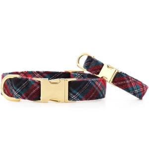 The Foggy Dog Collar - Georgia Plaid