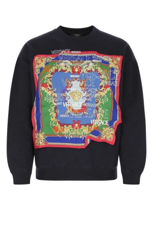 Versace Graphic Logo Printed Sweatshirt