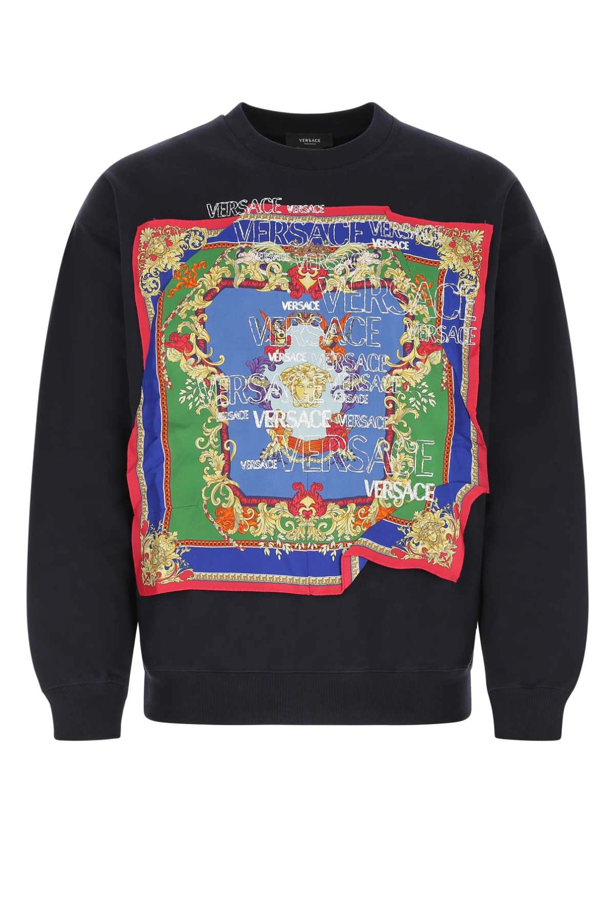 Versace Graphic Logo Printed Sweatshirt