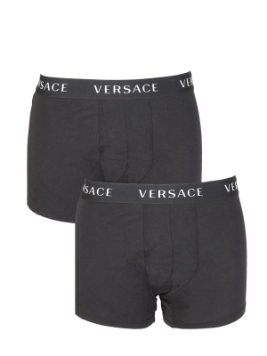 Versace Logo Band Two-Pack Stretched Boxers