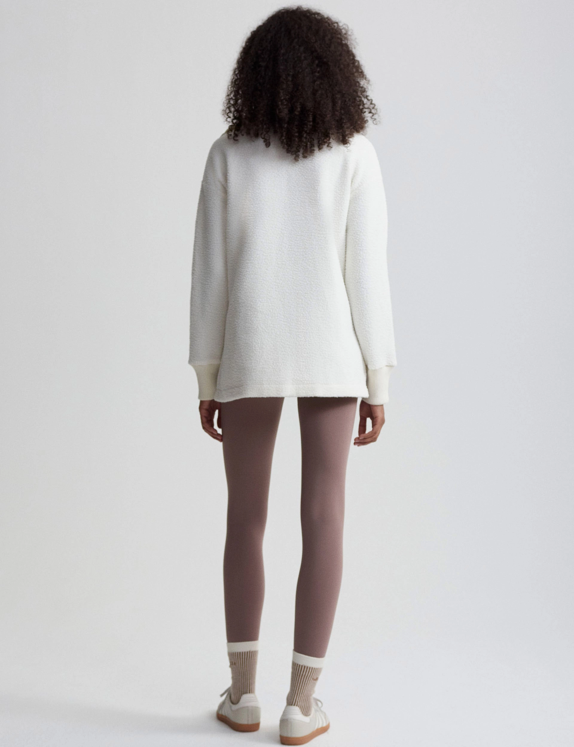 Wallace Half Zip Fleece - Egret