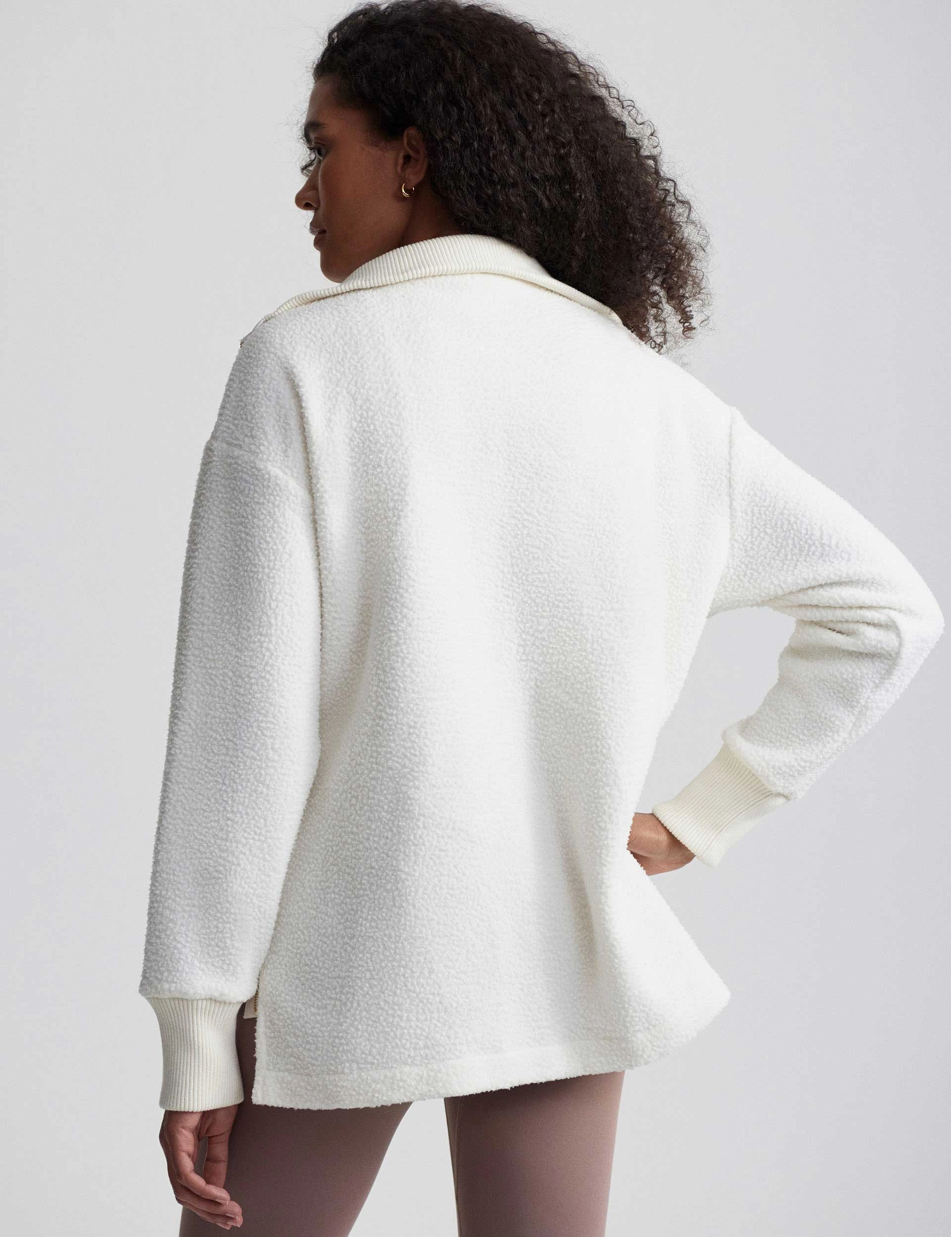 Wallace Half Zip Fleece - Egret