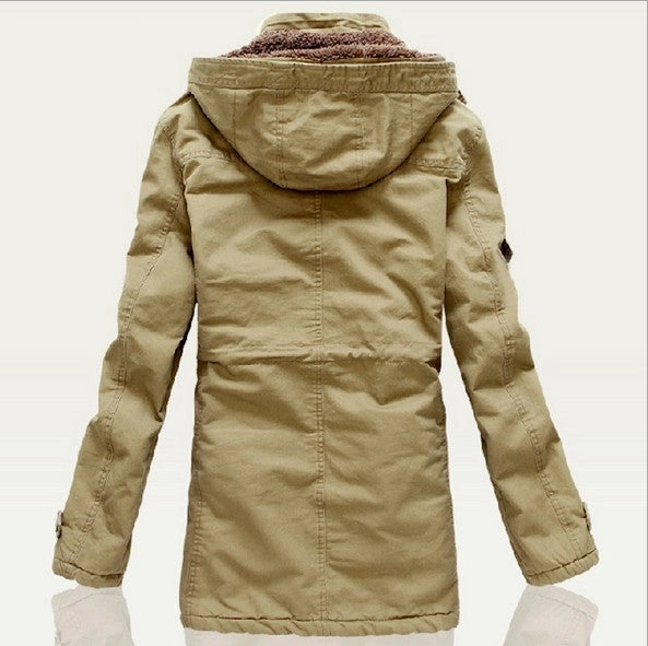 West Louis™ Warm Cotton-Padded Fleece Parka